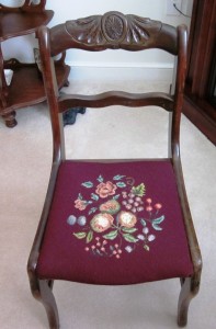 chair in Edith's residence