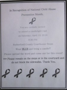 Invitation to April 12th Rutherford County